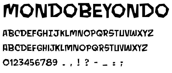 MondoBeyondo BB font